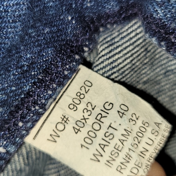 Vintage. Made in USA. WILD ASS. Carpenter Jeans.  Men's size w40 l32 - Picture 3 of 16